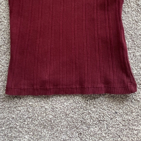 Topshop Burgundy Tank Top‎ - Picture 3 of 9